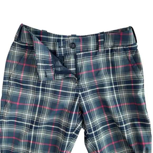 Nike Golf Women’s Tour Performance Dri-FIT Pants – Blue & Pink Plaid – Size 4 P - Picture 4 of 9